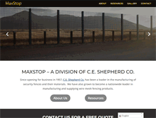 Tablet Screenshot of maxstop.com